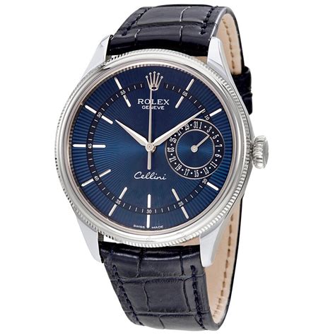 rolex cellini blue dial